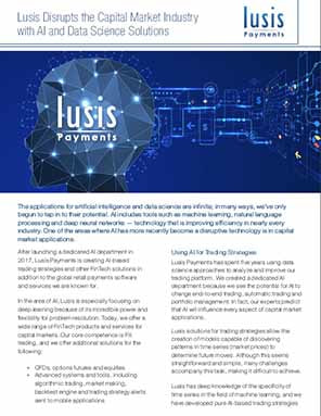 Lusis Payments Artificial Intelligence